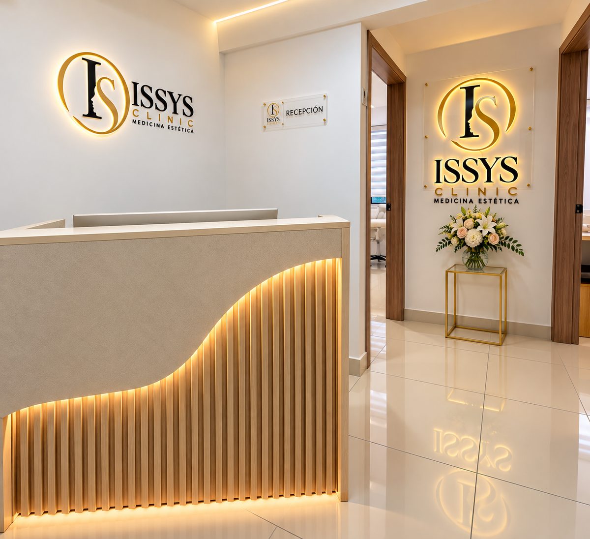 Recepción de Issys Clinic en Quito